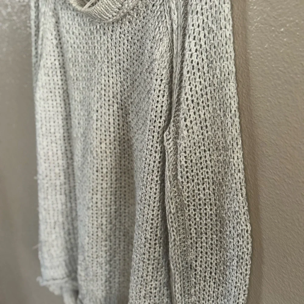 Free People Heather Gray Knit Sweater - Picture 12 of 12